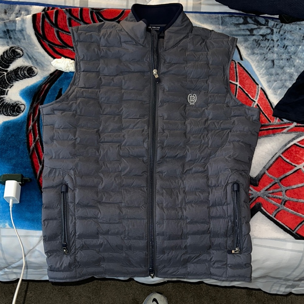 Men's NWT Peter Millar Grey Puffer Vest